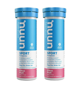 Nuun Active Citrus Fruit Electrolyte Enhanced Drink Tablets (2-Pack of 10)