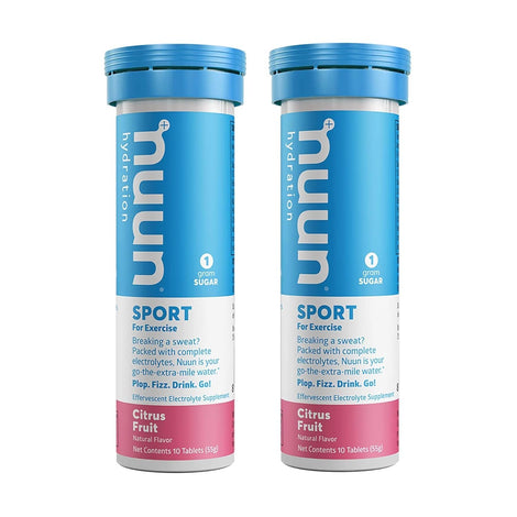 Nuun Active Citrus Fruit Electrolyte Enhanced Drink Tablets (2-Pack of 10)