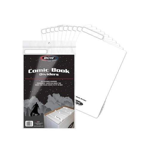 BCW Comic Dividers with Write-On Index Tab, 25 Count