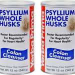 Yerba Prima Psyllium Whole Husks, Colon Cleanser 12 oz (Pack of 2) - All Natural Dietary Fiber, Pure Premium Psyllium, Lab-Tested Non-GMO, Gluten-Free Fiber, Made in The USA