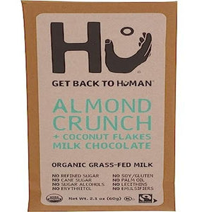 Hu Kitchen Organic Almond Crunch & Coconut Milk Chocolate Bar, 2.1 OZ