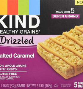 Kind Salted Caramel Drizzled Bars 5 Count, 5.8 OZ