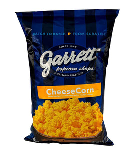 Garrett Popcorn CheeseCorn, 5oz, 1 Bag, Cheese Gourmet Popcorn, Gluten Free, Salty Snack, Popped Popcorn Bags