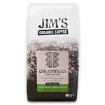 Jim’s Organic Coffee – Colombian – Single Origin, Medium Roast - Whole Bean 12 oz Bag