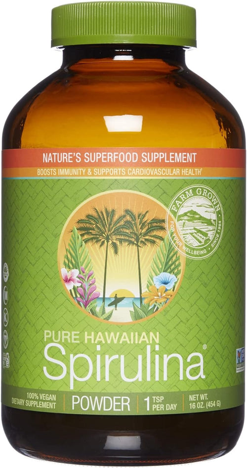 Nutrex Hawaii Pure Hawaiian Spirulina Powder, 16 oz