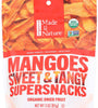 Made in Nature Organic Dried Fruit, Mangoes, 3oz Bag – Non-GMO, Unsulfured Vegan Snack