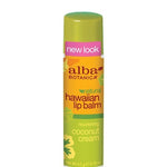 Alba Botanica Nourishing Coconut Cream Hawaiian Lip Balm, 0.15 Ounce Tubes (Pack of 6)