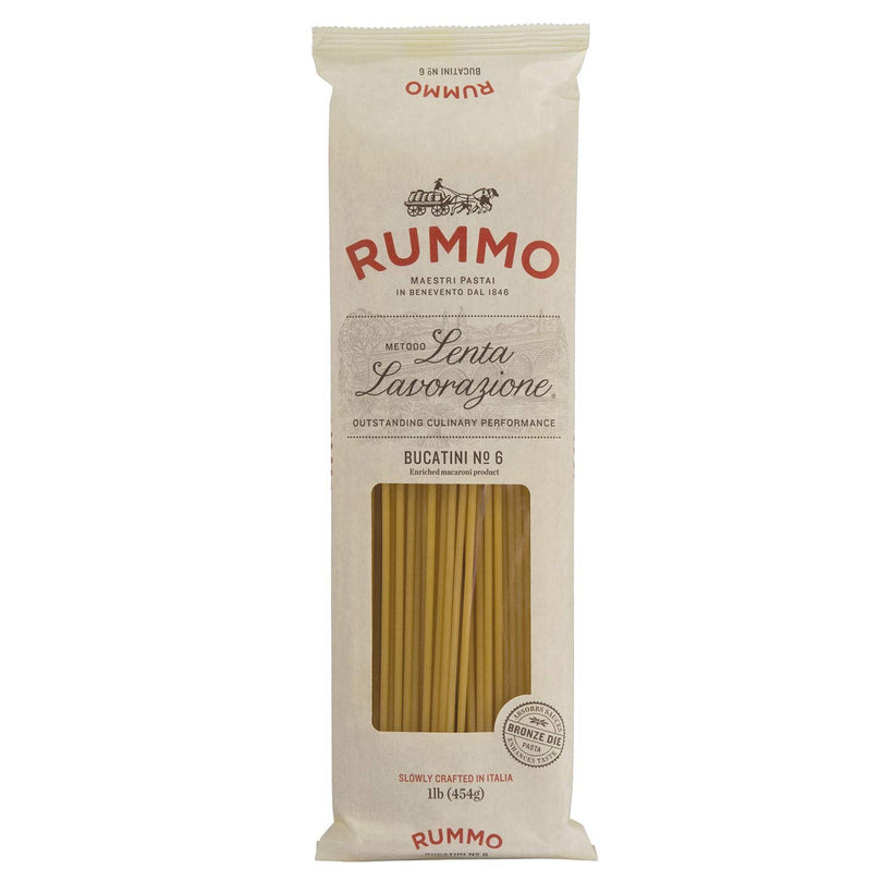 Rummo Italian Pasta Bucatini No.6, Always Al Dente (16 ounce)