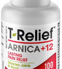 T-Relief Arnica +12 Natural Relieving Actives for Back Pain Joint Soreness Muscle Aches & Stiffness Whole Body Fast-Acting Relief for Women & Men - 100 Tablets