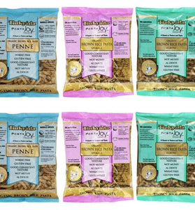 Tinkyada Organic Gluten-Free Brown Rice Pasta 3 Shape Variety Bundle: (2) Elbow Pasta, (2) Spirals Pasta, and (2) Penne Pasta, 12 Ounce Ea.