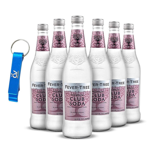 Fever-Tree Premium Club Soda, 16.9 fl oz (Pack of 6)