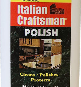 Granite and Marble Polish - Cleans and Protects - Italian Craftsman 16 oz