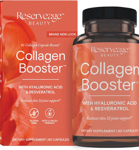 Reserveage Beauty, Collagen Booster, Collagen Supplement for Skin Care and Joint Health, Supports Healthy Collagen Production for Men & Women, 60 Capsules (30 Servings)
