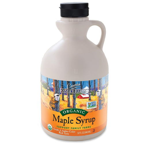 Coombs Family Farms Organic Maple Syrup, Grade A Amber, 32 fl oz