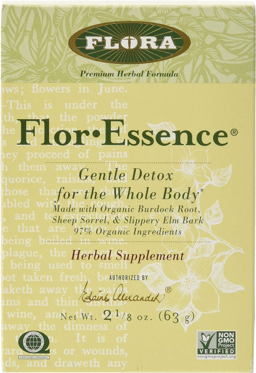 FLORA - FlorEssence Dry Tea Blend, Gentle Detox & Cleanse, 2.2 Oz