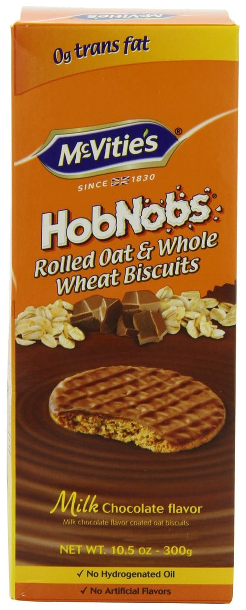 McVitie's Milk Chocolate Hobnobs, 10.5 oz (Pack of 4)