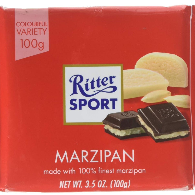 Ritter Sport Marzipan (3 Bars each 100g) - fresh from Germany