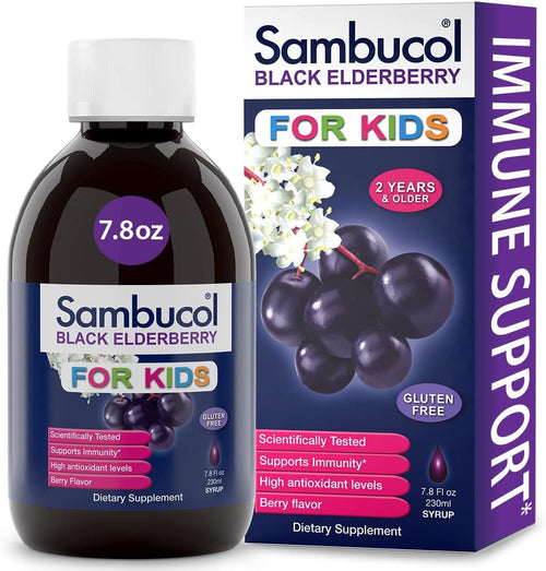 Sambucol Black Elderberry Syrup for Kids, 7.8 fl oz