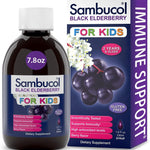 Sambucol Black Elderberry Syrup for Kids- Kids Elderberry Syrup, Added Vitamin C, Black Elderberry Syrup for Kids, Sambucus Elderberry Kids Syrup For Immune Support, Delicious Berry Taste- 7.8 Fl Oz