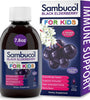 Sambucol Black Elderberry Syrup for Kids- Kids Elderberry Syrup, Added Vitamin C, Black Elderberry Syrup for Kids, Sambucus Elderberry Kids Syrup For Immune Support, Delicious Berry Taste- 7.8 Fl Oz