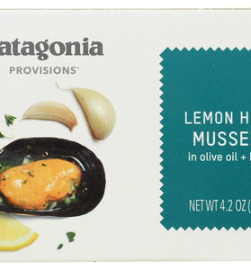 Patagonia Provisions, Mussels Lemon Herb Organic, 4.2 Ounce