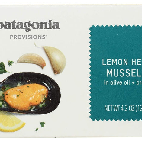 Patagonia Provisions, Mussels Lemon Herb Organic, 4.2 Ounce