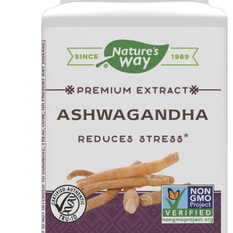 Nature's Way Ashwagandha Reduces Stress* Adaptogenic* Vegan 60 Capsules