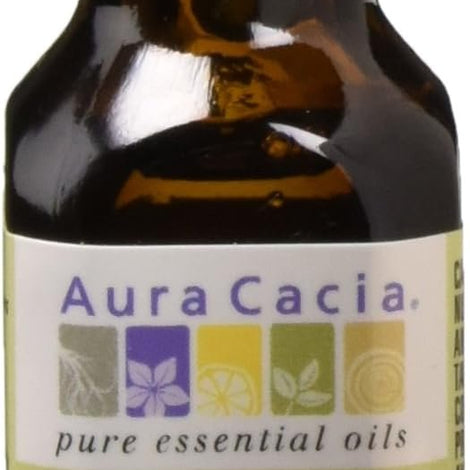 Aura Cacia 100% Pure Geranium Essential Oil | GC/MS Tested for Purity | 15 ml (0.5 fl. oz.) | Pelargonium graveolens