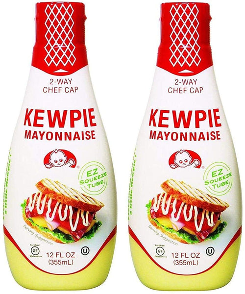 Kewpie Mayonnaise, Japanese Mayo, 12 oz Squeeze Bottle (Pack of 2)