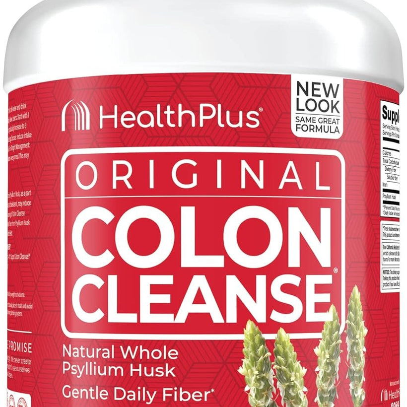 Health Plus Colon Cleanse Digestive Support | All Natural Daily Fiber for Toxin Elimination To Reduce Bloating | Supports Heart Health | 48 Ounces, 194 Servings