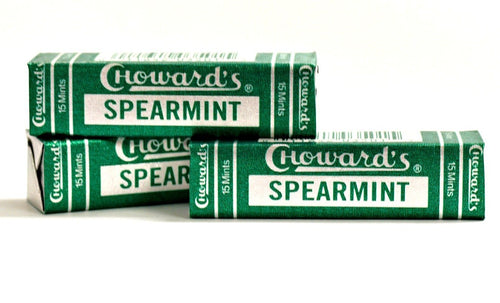 Choward's Spearmint Hard Candy Mints, 15 Pieces (Pack of 3)