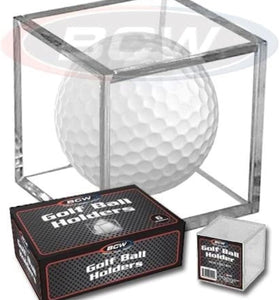 BCW Golf Ball Square - Holder & Display Case (Box of 6 Cubes)