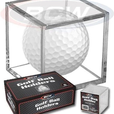 BCW Golf Ball Square - Holder & Display Case (Box of 6 Cubes)