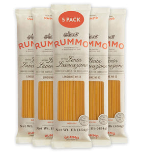 Rummo Italian Pasta Linguine No.13, Always Al Dente (5-Pack)