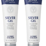 Silver Biotics Colloidal Nano SilverSol Ag₄O₄ 20 ppm Healing & Soothing Gel | Great For Healing Skin From Scars, Burns, Wounds, Blemishes & More | 4 Oz (Pack of 2)