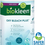 Biokleen Laundry Oxygen Bleach Plus 32 HE Loads - Concentrated Stain Remover, Whitens & Brightens, Eco-Friendly, Plant-Based, No Artificial Fragrance or Preservatives, 2 Pounds, 32 Fl Oz