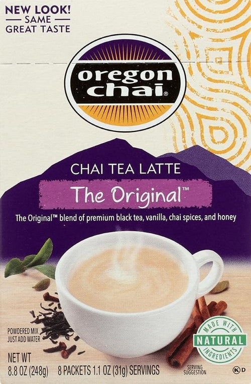 Oregon Chai Original Tea Latte Mix, 8 Count