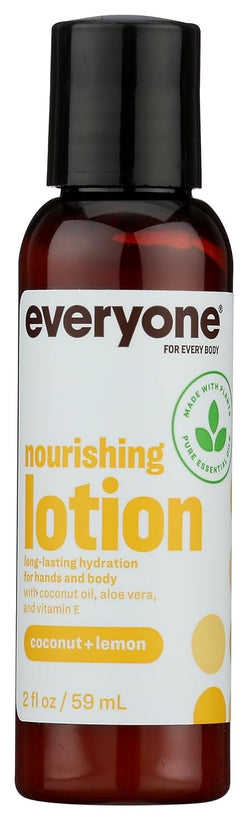 Nourishing Hand and Body Lotion, Travel Size, Coconut and Lemon, Plant-Based Lotion with Pure Essential Oils, Coconut Oil, Aloe Vera and Vitamin E_PARENT