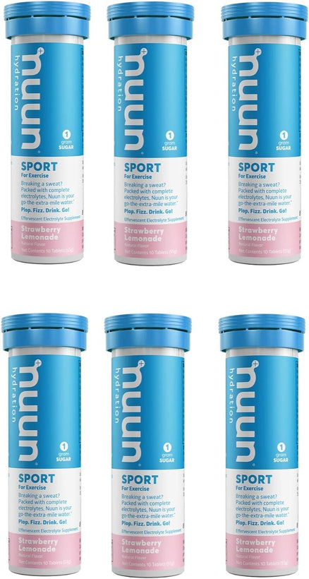 Nuun Hydration Nuun Active - Strawberry Lemonade 10 Tablets per pack(6 pack)