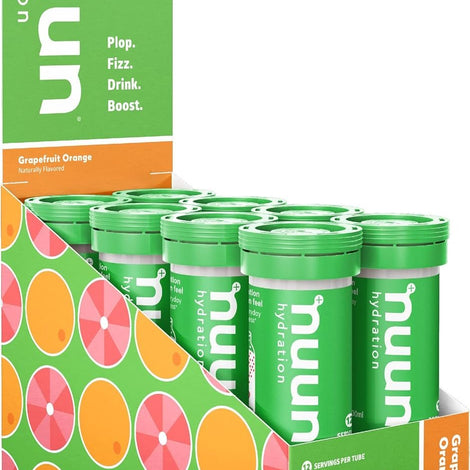 Nuun Hydration Vitamins Electrolyte Tablets + Vitamins, Grapefruit Orange, 8 Pack (96 Servings)