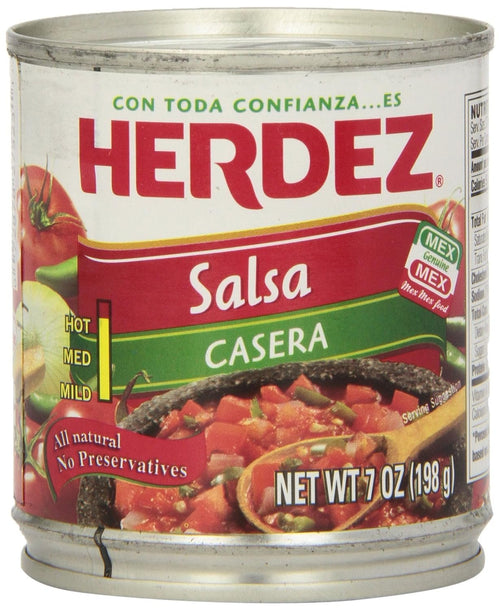 Herdez Salsa Casera, 7 oz Can (Pack of 12)