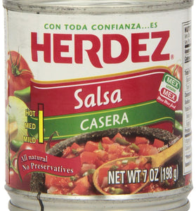 Herdez Salsa Casera, 7 Ounce Can (Pack of 12)