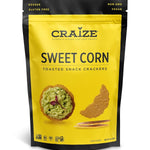 Craize Sweet Corn Crisps | Gluten Free, Vegan, Kosher, Toasted Corn Crackers | 4 oz each