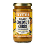 Brooklyn Delhi Golden Coconut Curry | Indian Simmer Sauce with Turmeric, Ginger, Lemon, & Coriander | Mild Enough for a Kid, Flavorful for a Foodie | Vegan, Nothing Artificial (Pack of 1)