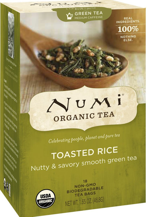 Numi Organic Matcha Toasted Rice Tea, 18 Tea Bags
