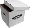 BCW 33 RPM Vinyl Record Storage Box | Vinyl Record Holder for Albums | Stackable Vinyl Record Storage | LP Album Storage | Vinyl Storage Organizer | Moving Box | 65-75 Records/Box