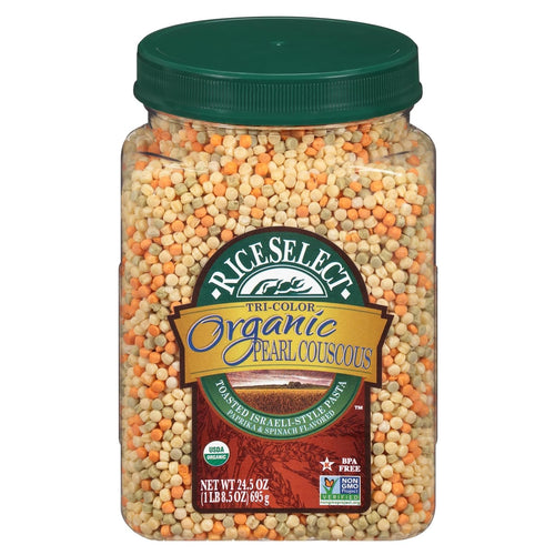 RiceSelect Tri-Color Pearl Couscous, Israeli-Style Wheat Pasta