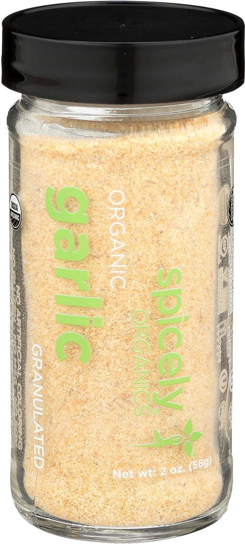 Spicely Organic Garlic Granules, 2 oz Jar