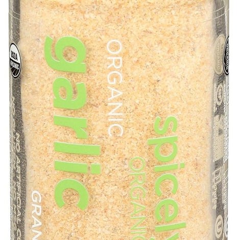 Spicely Organic Garlic Granulates 2.00 Ounce Jar Certified Gluten Free