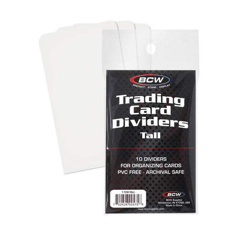 BCW 1-TCD-Tall Tall Trading Card Dividers